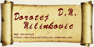 Dorotej Milinković vizit kartica
